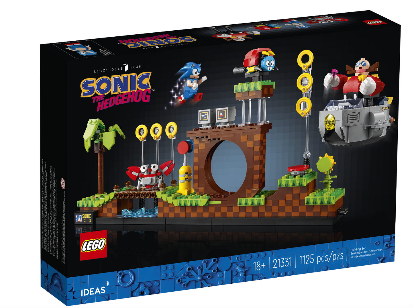 LEGO Ideas - 21331 - Sonic l'hérisson™ – Zone de Green Hill