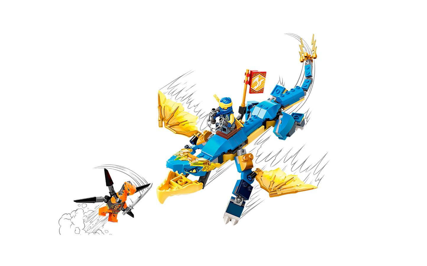LEGO NINJAGO- 71760 - Jay’s Thunder Dragon EVO