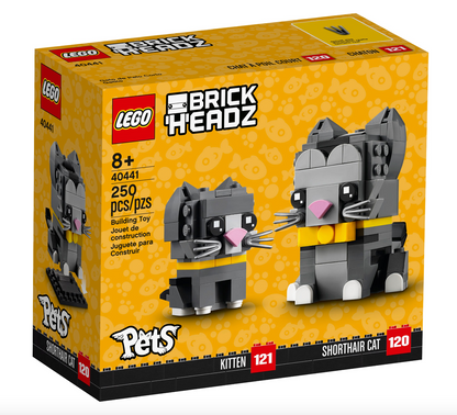 LEGO BRICKHEADZ - 40441 - Les chats à poils courts