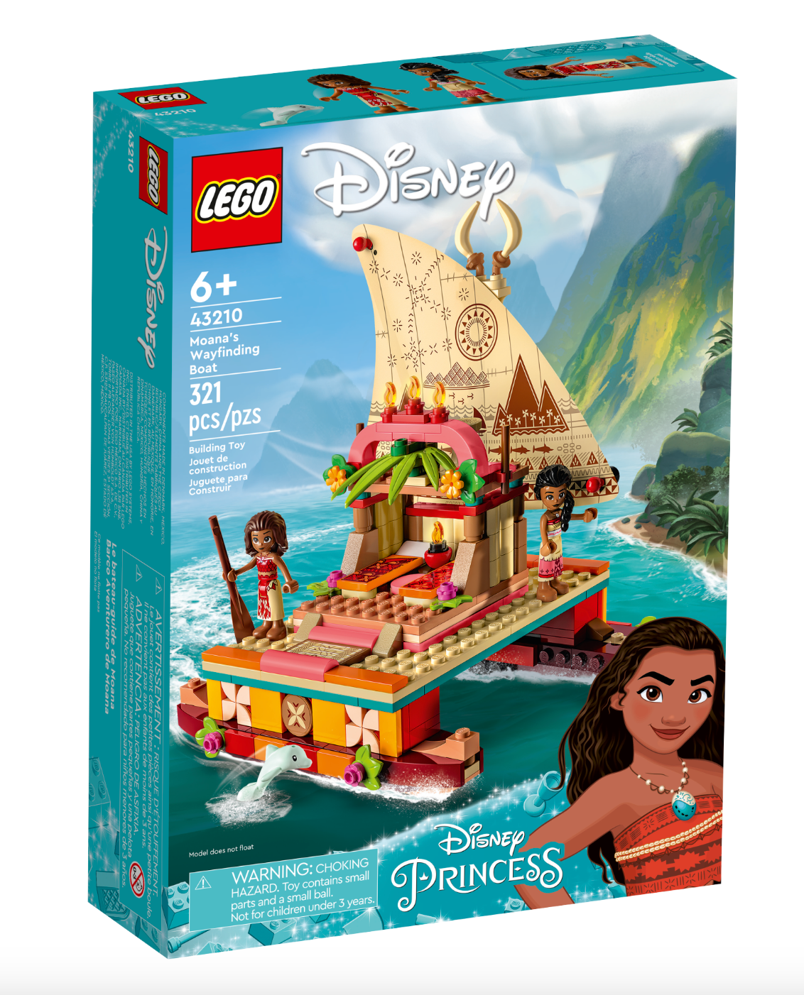 LEGO DISNEY - 43210 - Moana's Wayfinding Boat