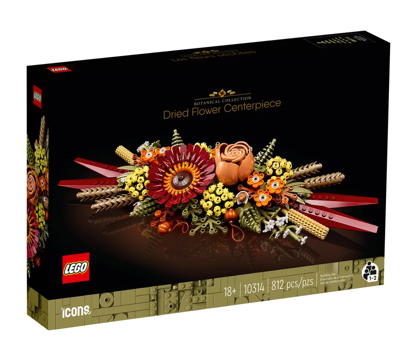 LEGO ICONS - Collection Botanique - 10314 - Pièce maîtresse de fleurs séchées