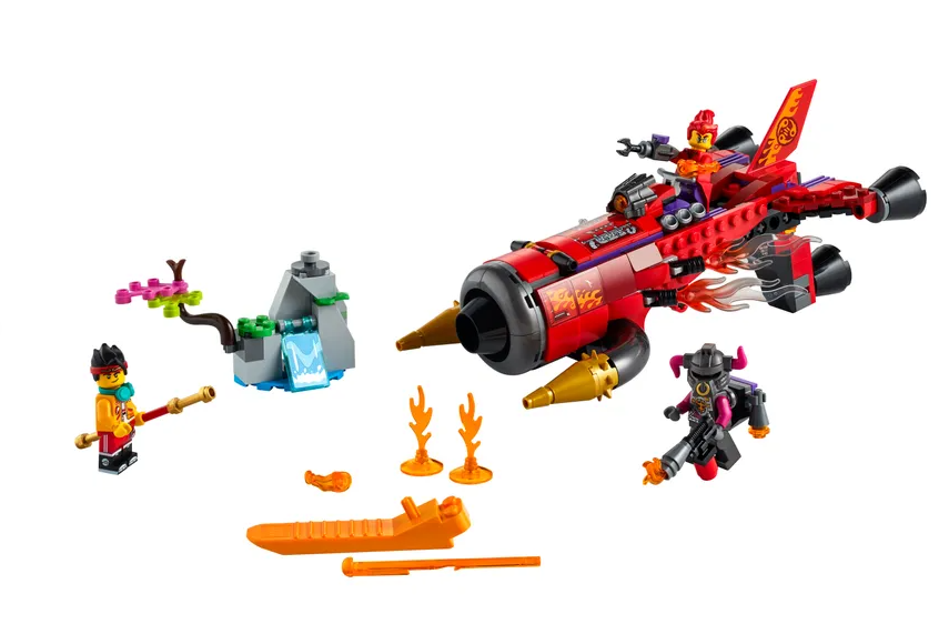 LEGO Monkie Kid - 80019 - Le jet Inferno de Red Son