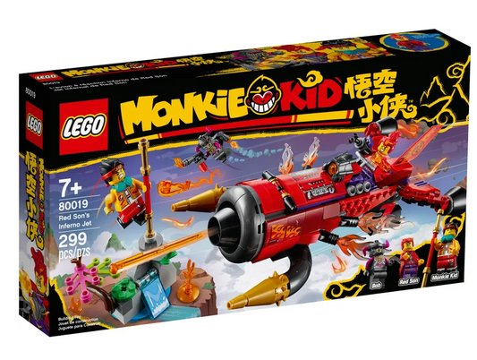 LEGO Monkie Kid - 80019 - Le jet Inferno de Red Son
